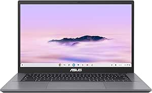 ASUS Chromebook Plus CX3402CBA-PQ0104 - Computer portatile 14" Full HD (Intel Core i3, RAM 8 GB, 128 GB UFS, ChromeOS) - Tastiera AZERTY FR