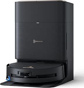 ECOVACS DEEBOT X9 PRO OMNI Robot Aspirapolvere Lavapavimenti, 16600 Pa, Tecnologia BLAST, Autopulizia Istantanea OZMO ROLLER, Sistema Triple Lift, ZeroTangle 3.0, Lavaggio Mocio con Acqua Calda, Nero