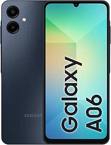 Samsung Galaxy A06 4G LTE Versione Globale SM-A065F/DS, NO NFC, Display 6,7", Doppia SIM 50MP Doppia Fotocamera Nero (Black), 64GB
