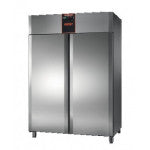 Armadio Frigo Refrigerato In acciaio inox GN2/1 Modello AF14PKMTN Monoblocco temperatura positiva vano unico due porte