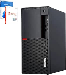 Lenovo - PC veloce con Intel Core i7 6700 - Computer desktop + Silent Computer per ufficio e home Office da 4 GHz - 32 GB - SSD da 1000 GB - USB3.0 - WLAN - Include Windows 11 Pro e Office 2016
